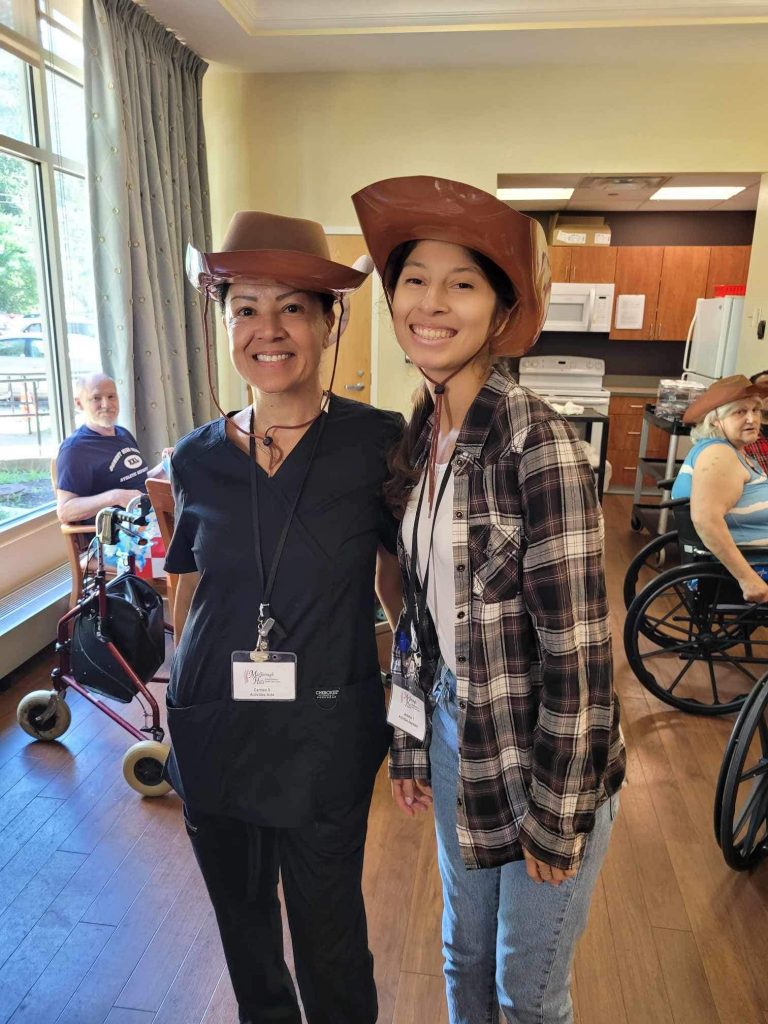 Inside Athena Marlborough Hills Activities Assistant Enjoying Her New